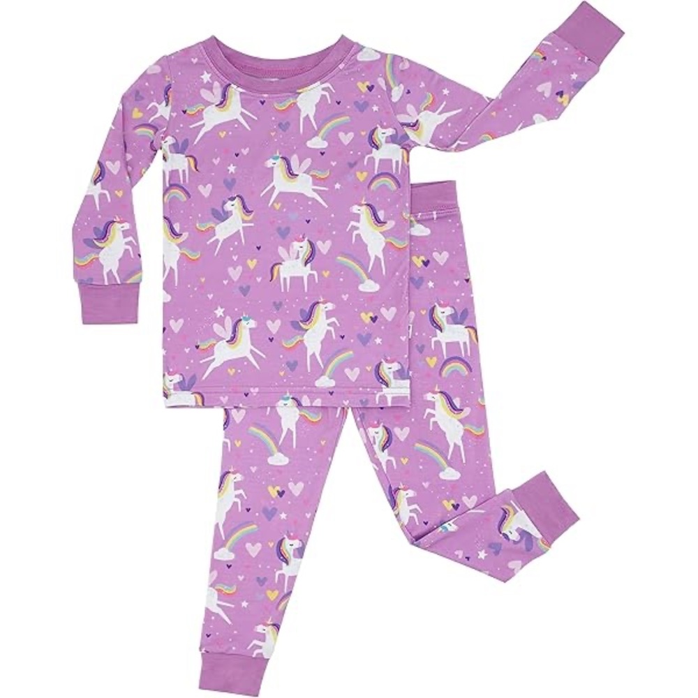 Little Sleepies Sienna’s Unicorns Two-Piece Pajama Set Size 3